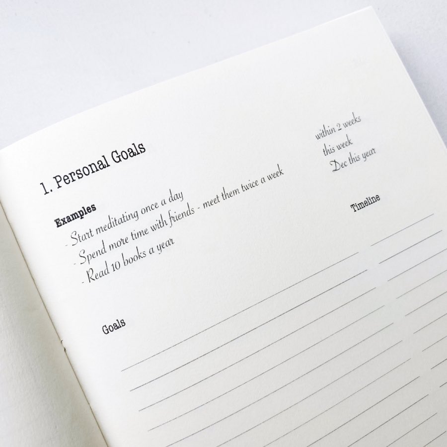 Daily Focus Journal - Personal Goals